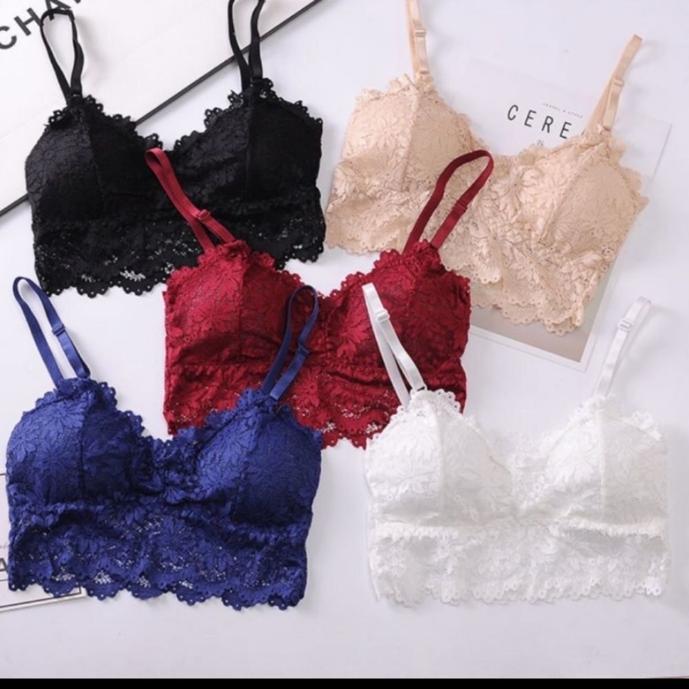 SOLD OUT- Restocked Maroon Lace Bralette